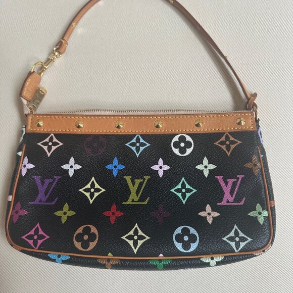 Monogram Multicolor Pochette Accessories Black - Picture 1 of 9